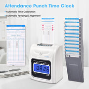 TheLAShop Employee Punch Clock with Time Cards & Holder