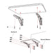 TheLAShop Wall-Mounted Floating Desk Folding Table 24"x16"