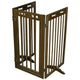 TheLAShop 3-Panel 60x36 Folding Gate-n-Crate Convertible Pet Gate Barrier