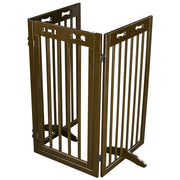 TheLAShop 3-Panel 60x36 Folding Gate-n-Grate Convertible Pet Gate Barrier