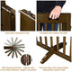 TheLAShop 3-Panel 60x24 Folding Gate-n-Grate Convertible Pet Gate Barrier