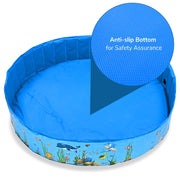 TheLAShop Foldable Pools for Dogs Pet Kiddie Indoor Outdoor Use