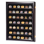TheLAShop Military Shadow Box Pins Badge Coin Display Cabinet Rack Wood