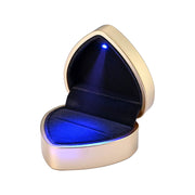 TheLAShop Heart Shaped Ring Box with Light Jewellery Box