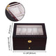 TheLAShop Lockable Watch Case Glass Top Wooden 20 Watch Holders