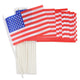TheLAShop 8"x5" Small American Flag with Stick for Yard(12ct/24ct)