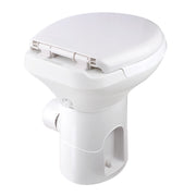 TheLAShop Travel Gravity Flush RV Toilet Pedal Flush HDPE High Profile