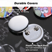 TheLAShop Backpack Pins Badge Parts 500ct/Pack (1", 1 1/4", 2 1/4" Options)