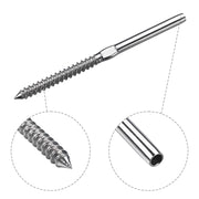 TheLAShop Left & Right Swage Lag Screw Terminal D1/8"-3/16" 40ct/Pack
