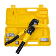 TheLAShop 10 Ton Hydraulic Wire Terminal Battery Cable Crimper w/ 9 Dies