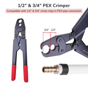 TheLAShop 1/2" 3/4" Copper Crimp Ring Pex Crimper Tools