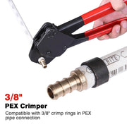 TheLAShop 3/8" Pex Crimper Crimping Tool w/ Gauge Red
