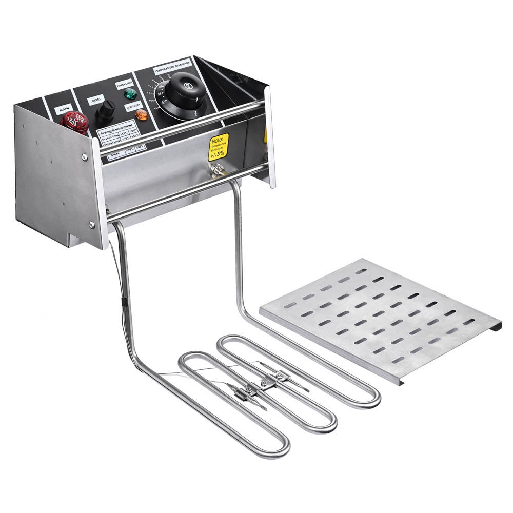 TheLAShop Deep Fryer with Oil Drain Commercial 11.7L/3.1Gal, 1500W –