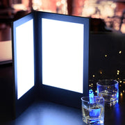 TheLAShop 8-1/2" x 11" 2-Panel Folding LED Backlit Illuminated Menu Cover