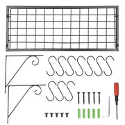 TheLAShop Wall Pots and Pans Rack Hanger w/ 10 Hooks