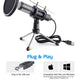 TheLAShop Studio Condenser Microphone Mic USB Set w/ Tripod Stand