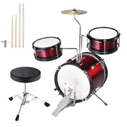 TheLAShop 3 Piece Kid's Drum Set with Cymbal Drum Throne