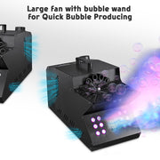 TheLAShop Fog Bubble Machine with RGB Lights Remote DMX 2500W