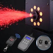 TheLAShop LED Snow Machine with RGB Lights & Remote DMX 1500W
