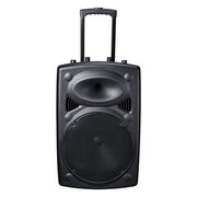 TheLAShop 15in Portable PA Speaker with Bluetooth Wireless Microphone