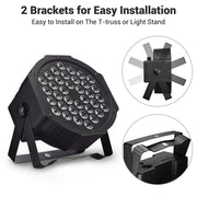 TheLAShop 4pcs 20W DJ Par Can Lights 36LED DMX Disco Par Lamp