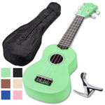 TheLAShop 21" Soprano Standard Ukulele Beginner Uke Color Opt