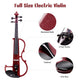 TheLAShop Full Size Electric Violin with Bow Headphone Case & Rosin