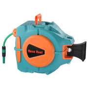 TheLAShop Retractable Hose Reel Water Hose, 65ft, Wall Mounted