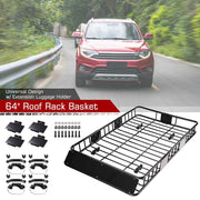 TheLAShop 44"-64" Universal Car Roof Top Cargo Basket Extensible Rack