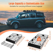 TheLAShop 44"-64" Universal Car Roof Top Cargo Basket Extensible Rack