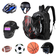 TheLAShop Motorcycle Backpack with Helmet Holder Large Capacity