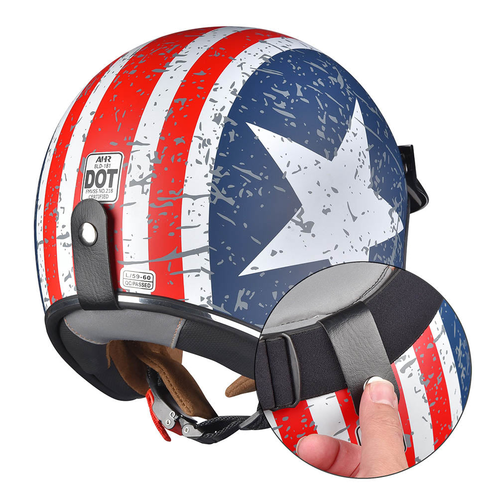 American flag hot sale half helmet