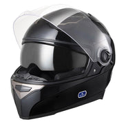 TheLAShop DOT Full Face Motorcycle Helmet Dual Visor ABS Shell Black
