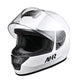 TheLAShop Motorcycle Helmet RUN-F3 Full Face Helmet DOT White