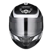 TheLAShop Motorcycle Helmet RUN-F3 Full Face Helmet DOT Black Gray