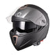 TheLAShop Bluetooth Motorcycle Helmet Black DOT Full Face