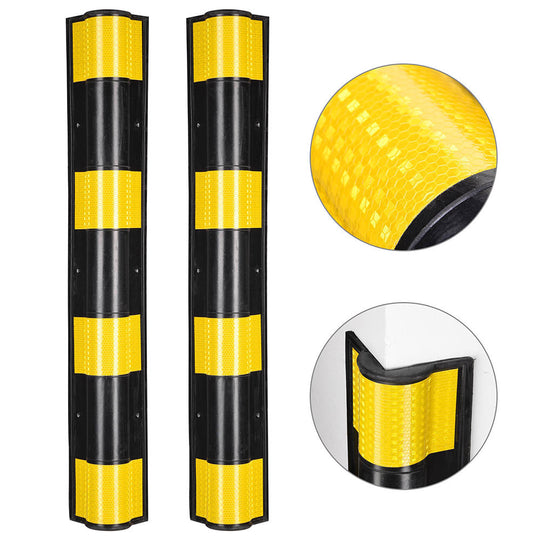 TheLAShop 2pcs Rubber Corner Guards Wall Protector 31 1/8"H Round