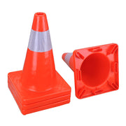 TheLAShop 18" Traffic Cones 4 Pcs Safety PVC Reflective Collar