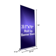 TheLAShop 39.5" x 79" Economy Rollup Retractable Banner Stand