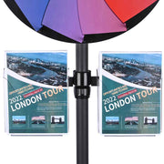 WinSpin Wheel Acrylic Brochure Holder A4 Letter Size 2ct/Pack