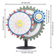 TheLAShop Gears Prize Wheel Spinner Tabletop, 24"
