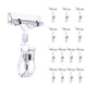 TheLAShop Sign Holders Pop Clips Rotatable, 15 Pack