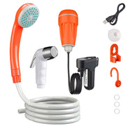 TheLAShop Battery Powered Camping Shower Rechargeable with Pump