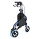 TheLAShop 3-Wheel Folding Walker Rollator w/ Brakes Basket & Pouch