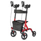 TheLAShop Upright Walker Rollator with Seat Brakes Pouch 4-Casters