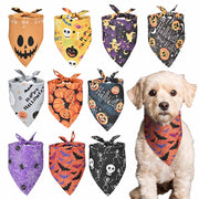 TheLAShop 10-Pack Dog Bandanas Halloween Pet Scarf Washable 32x21x21"