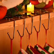 TheLAShop Christmas Stocking Holders Stainless Steel Hooks 8-Pack