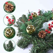 TheLAShop Christmas Garland with Lights Battery Operated 9ft Pine Garland