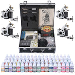 TheLAShop Tattoo Kit 4 Machines LCD Power Supply 54 Ink w/ Case
