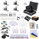 TheLAShop Tattoo Kit 4 Machines LCD Power Supply 54 Ink w/ Case
